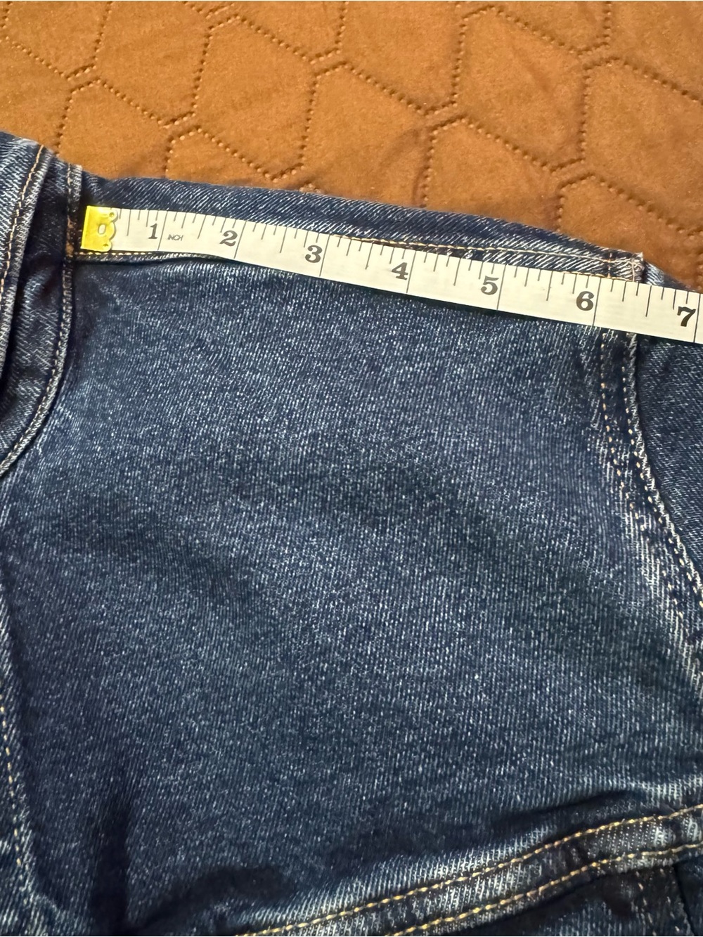 Vintage Levis Jean Jacket 80s Blue Wash Trucker Denim Adult Size L - Picture 11 of 12